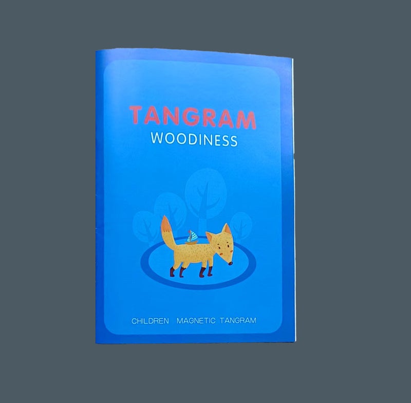 Colorful Wooden Magnetic Tangram Teaching Aids Kidsren'S Educational Early Education Toys Development Puzzles Magnetic Puzzle Fun - Image 1